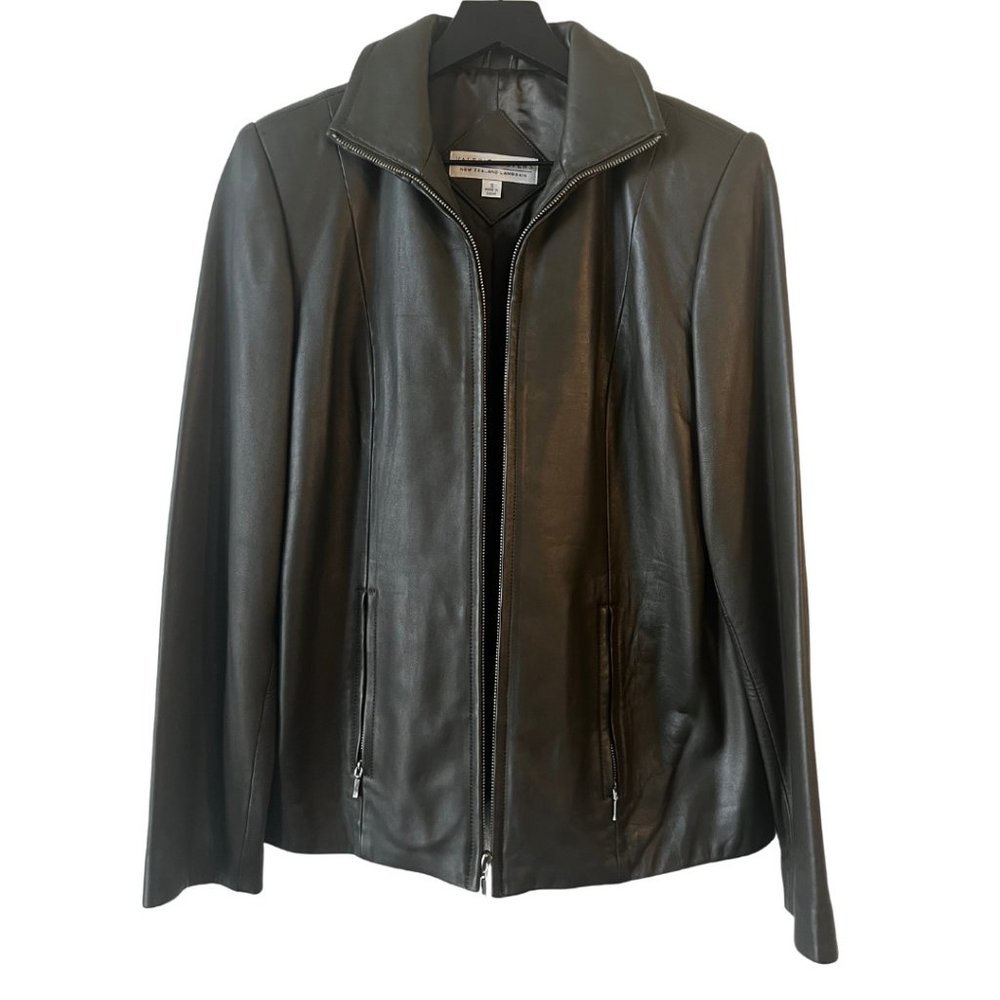 Valerie Stevens Dark Green Lambskin Jacket.